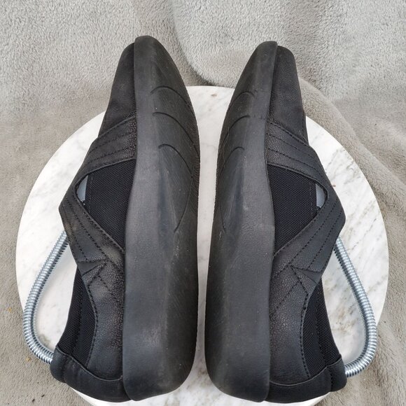 Clarks Shoes Womens Size 8 Black Faux Leather Sillian Bella Cloudstepper Loafers - Picture 6 of 10